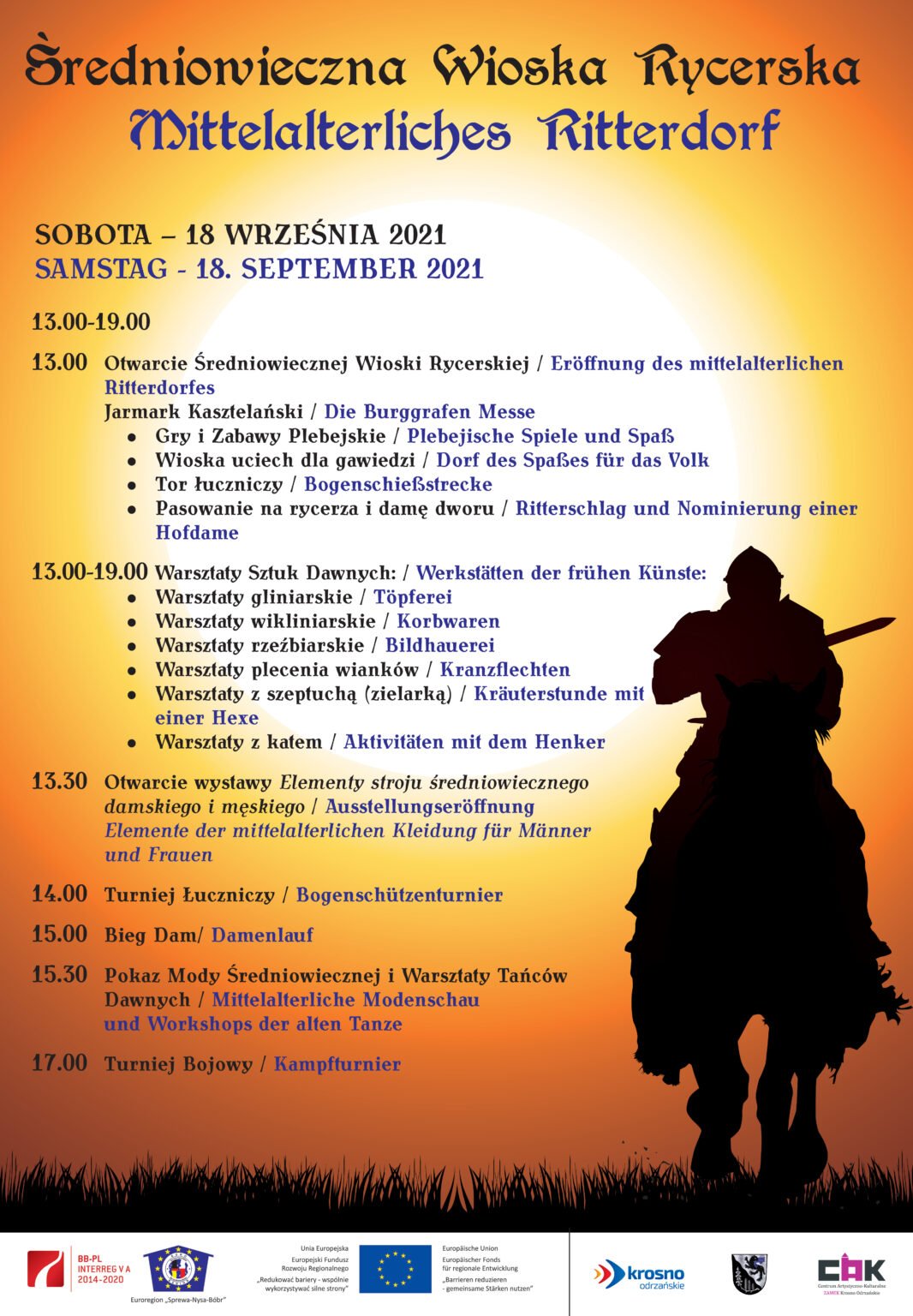plakat B1 turniej rycerski 2021 PL DE 1066x1536