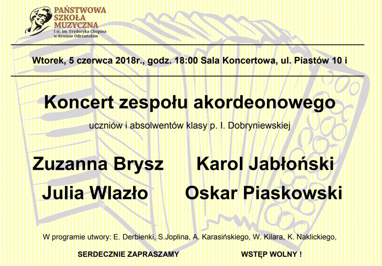 szkola muszyczna koncert akordeon