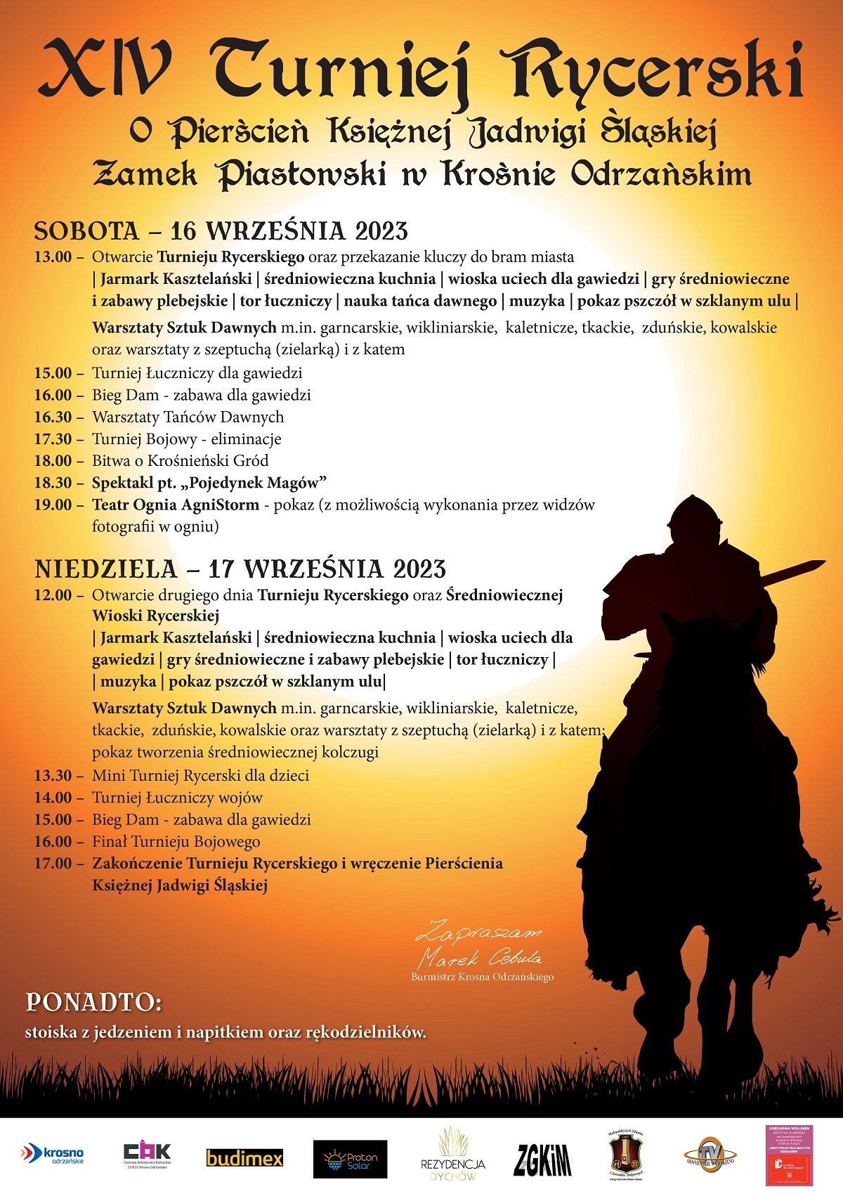 turniej ryceski 2023 plakat B2