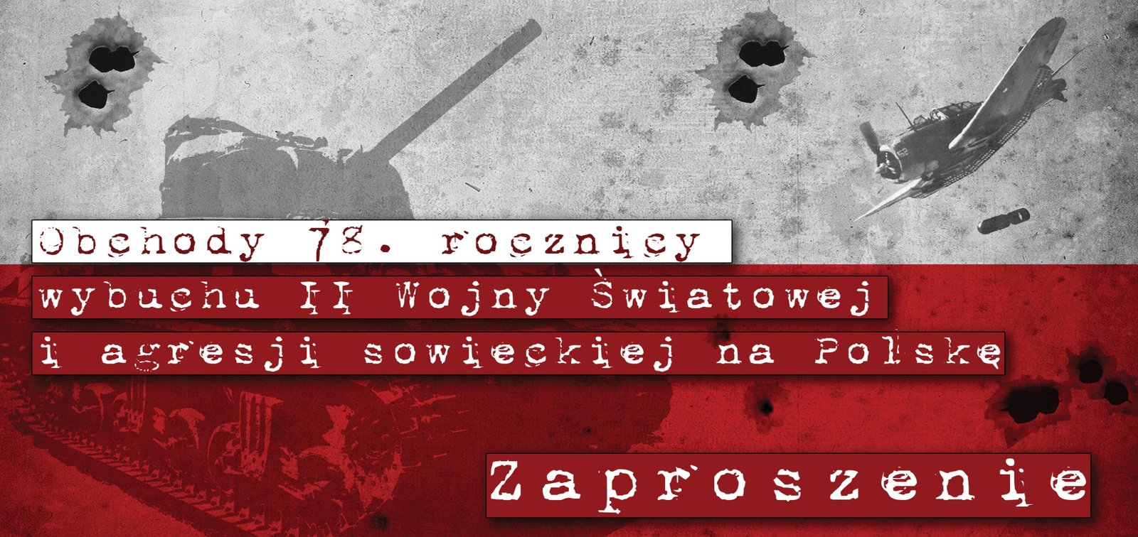 zaproszenie DL 78 rocznica wybuchu II WS i agresji sowieckiej
