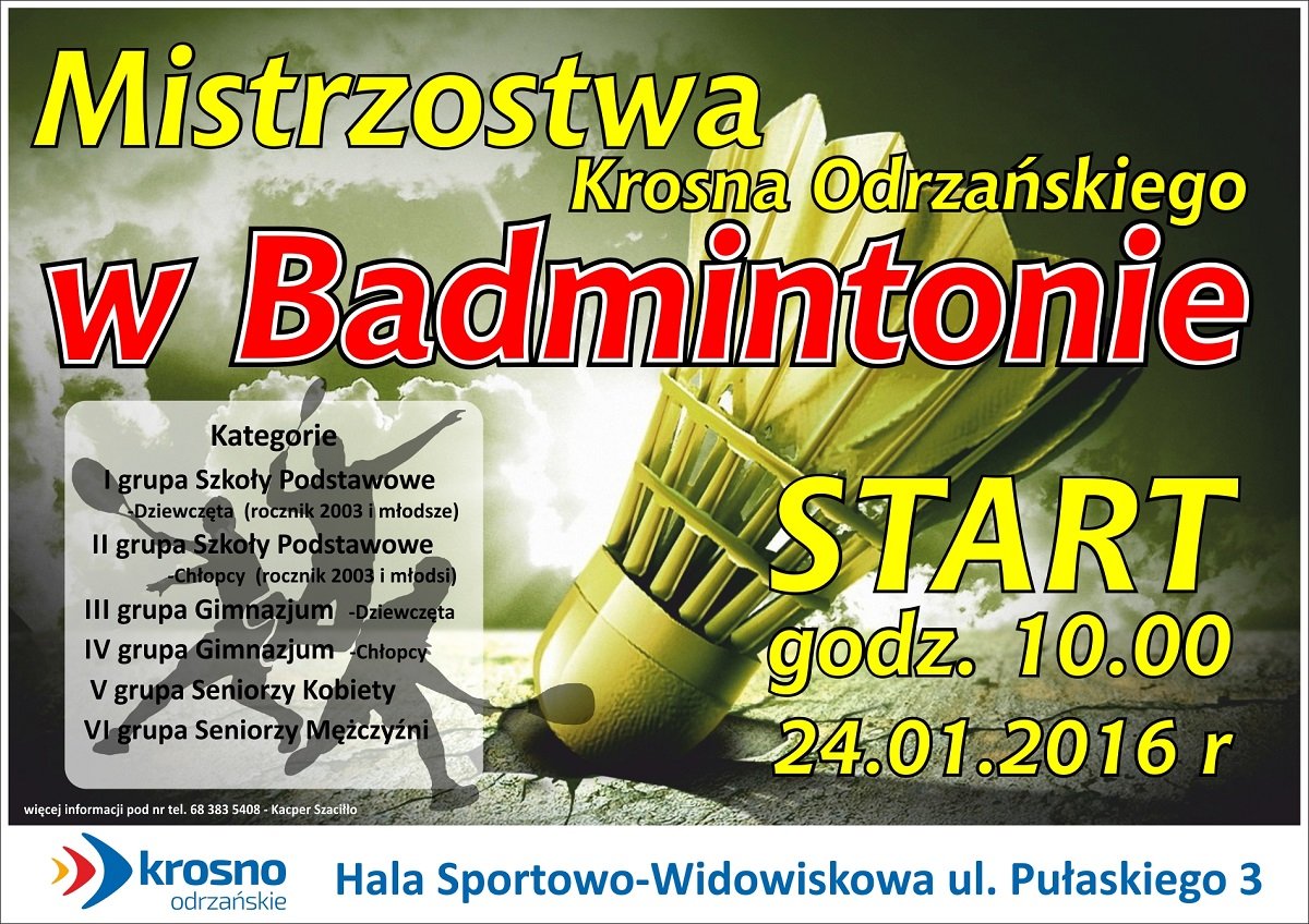 badminton plakat