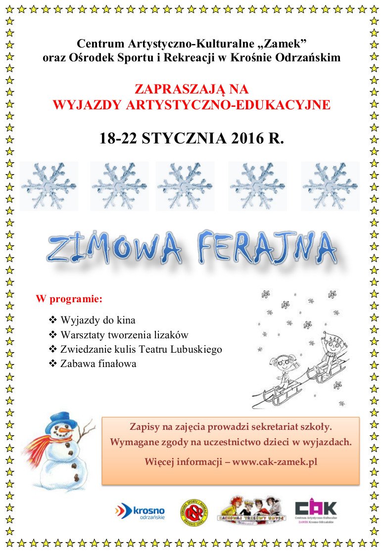 plakat ogolny zimowej ferajny